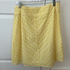 Ann Taylor Petite yellow skirt